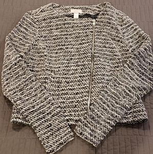 Asymmetrical zip jacket